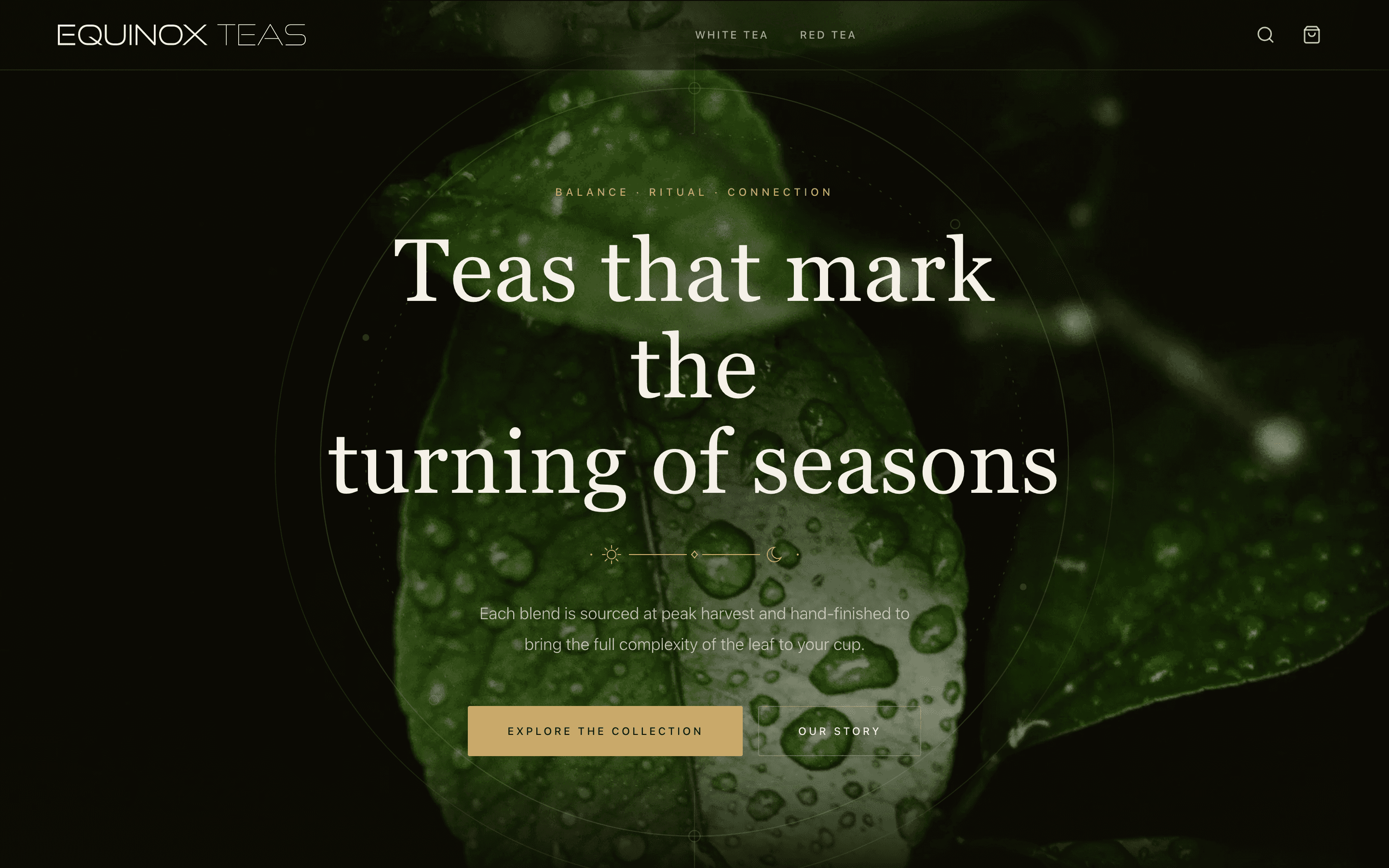Equinox Teas — screenshot